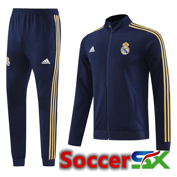 Real Madrid Training Jacket Suit Royal Bluee 2023/2024