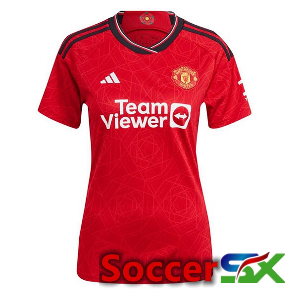 Manchester United Womens Soccer Jersey Home Red 2023/2024