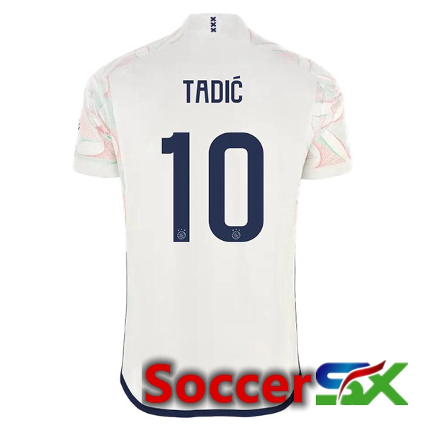 AFC Ajax (Tadić 10) Soccer Jersey Away White 2023/2024