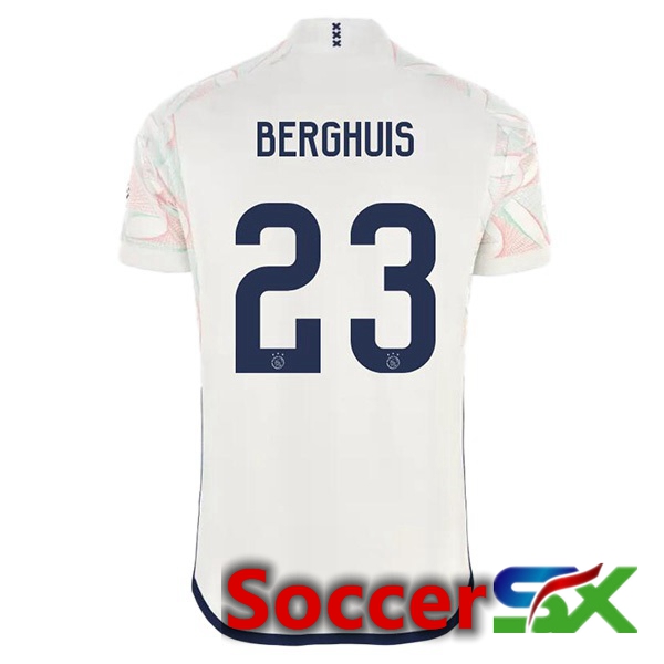 AFC Ajax (Berghuis 23) Soccer Jersey Away White 2023/2024