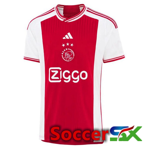 AFC Ajax Soccer Jersey Home Red White 2023/2024