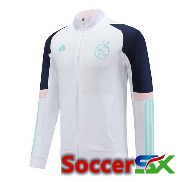 AFC Ajax Training Jacket White 2023/2024