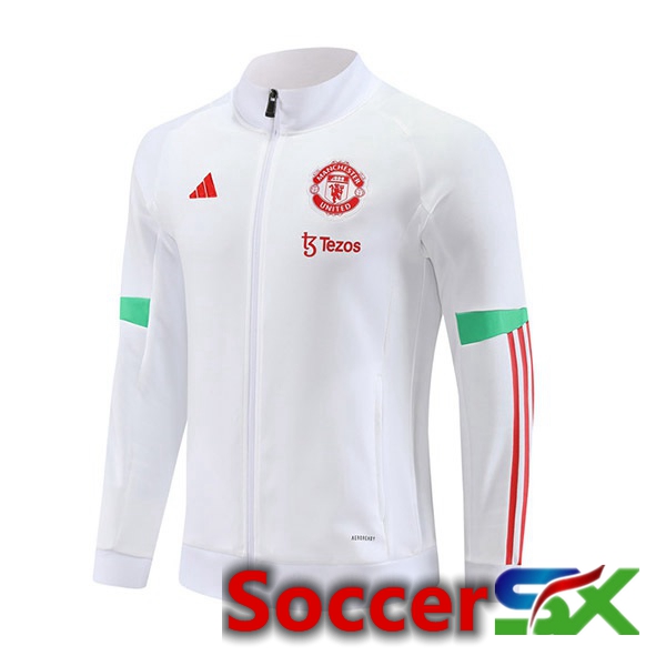 Manchester United Training Jacket White 2023/2024