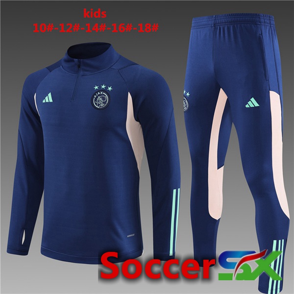 AFC Ajax Kids Training Tracksuit Suit Royal Bluee 2023/2024