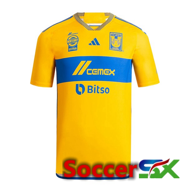 Tigres UANL Soccer Jersey Home Yellow 2023/2024