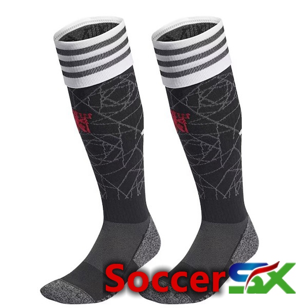 Manchester United Soccer Socks Home Grey 2023/2024