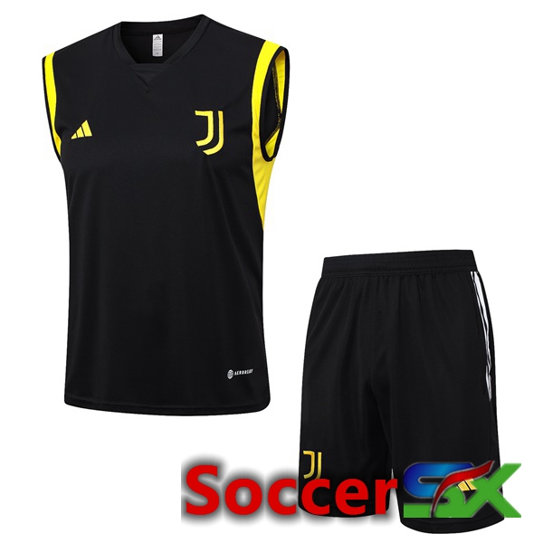 Juventus Soccer Vest + Shorts Black 2023/2024