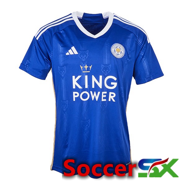 Leicester City Soccer Jersey Home Blue 2023/2024
