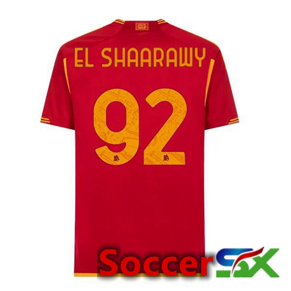 AS Roma (EL SHAARAWY 92) Soccer Jersey Home Red 2023/2024