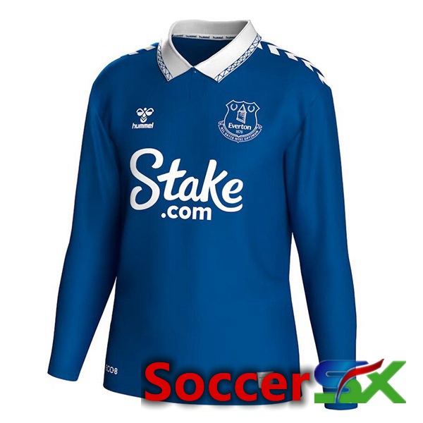 EGreenon Soccer Jersey Home Long Sleeve Blue 2023/2024