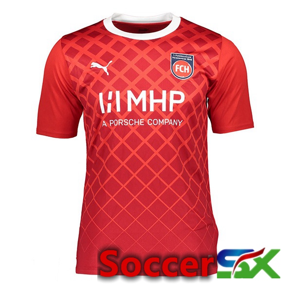 FC Heidenheim Soccer Jersey Home Red 2023/2024