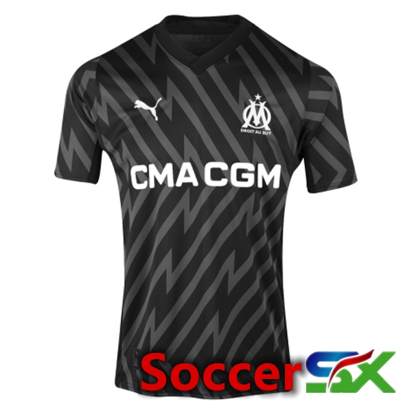 Marseille OM Soccer Jersey Goalkeeper Black 2023/2024