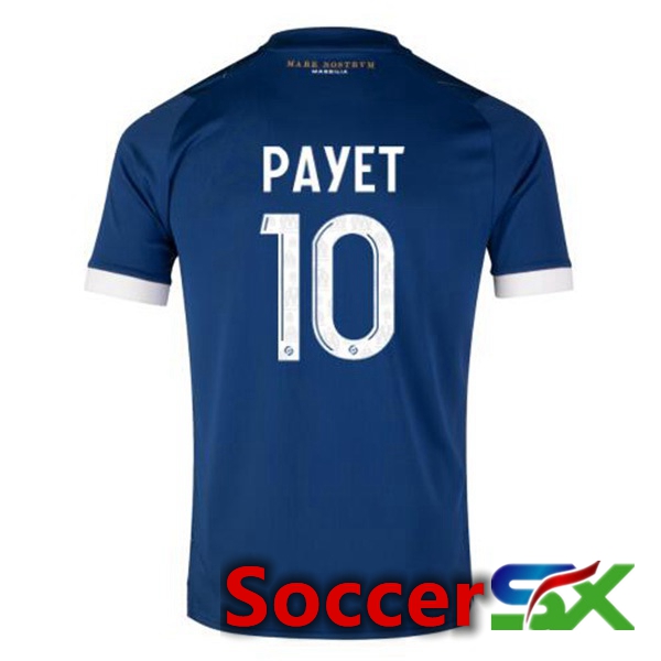 Marseille OM (PAYET 10) Soccer Jersey Away Blue 2023/2024