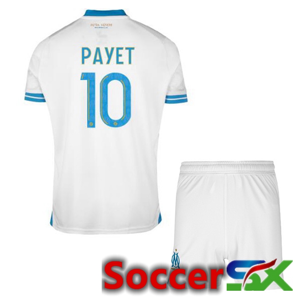 Marseille OM (PAYET 10) Kids Soccer Jersey Home White 2023/2024