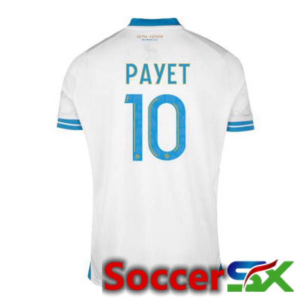 Marseille OM (PAYET 10) Soccer Jersey Home White 2023/2024
