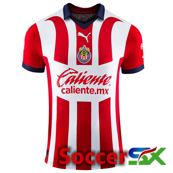 CD Guadalajara Soccer Jersey Home Red White 2023/2024