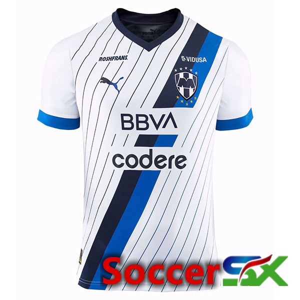 CF Monterrey Soccer Jersey Away Blue White 2023/2024