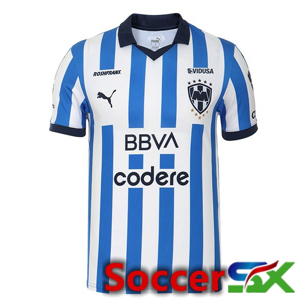 CF Monterrey Soccer Jersey Home Blue White 2023/2024