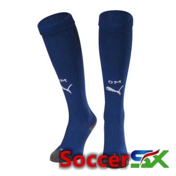 Marseille OM Soccer Socks Away Blue 2023/2024