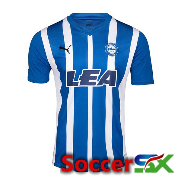 Deportivo Alaves Soccer Jersey Home Blue White 2023/2024