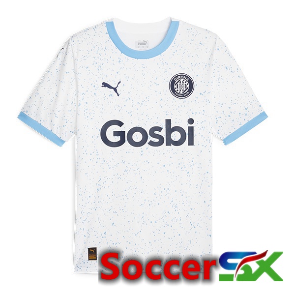 Girona Soccer Jersey Away White 2023/2024