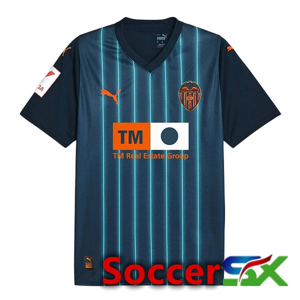 Valencia CF Soccer Jersey Away Blue 2023/2024