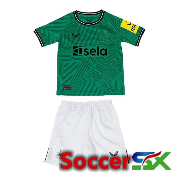 Newcastle United Kids Soccer Jersey Away Green 2023/2024
