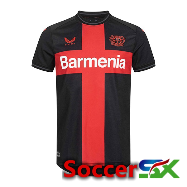 Bayer 04 Leverkusen Soccer Jersey Home Black Red 2023/2024