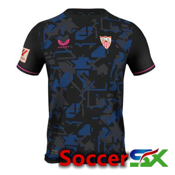 Sevilla FC Soccer Jersey Third Black 2023/2024