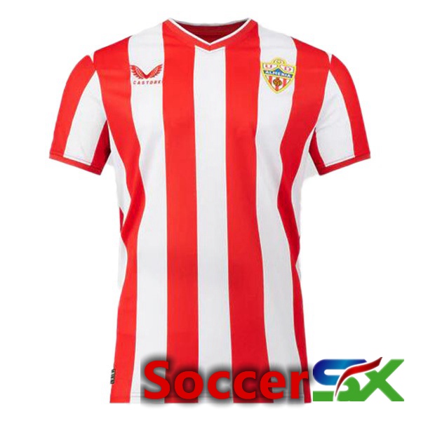 UD Almeria Soccer Jersey Home Red White 2023/2024