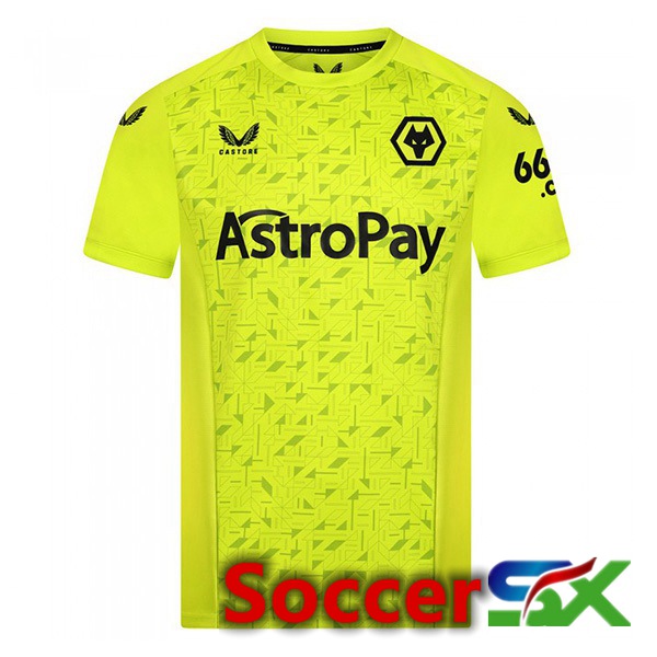 Wolves Soccer Jersey Goalkeeper Yellow 2023/2024