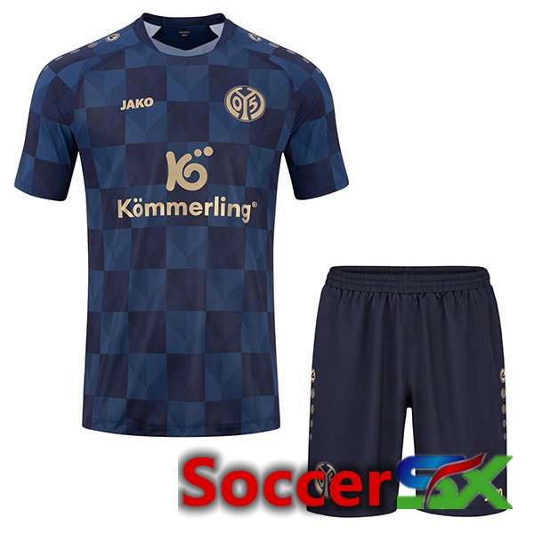 FSV Mainz 05 Kids Soccer Jersey Away Blue 2023/2024