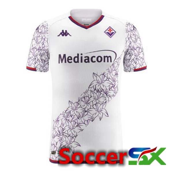 ACF Fiorentina Soccer Jersey Home White 2023/2024