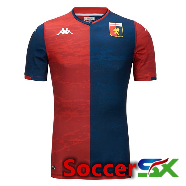 Genoa CFC Soccer Jersey Home Red Blue 2023/2024