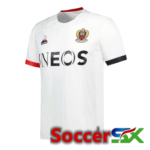 OGC Nice Soccer Jersey Away White 2023/2024