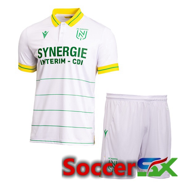 FC Nantes Kids Soccer Jersey Away White 2023/2024