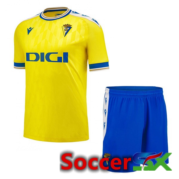 Cadiz CF Kids Soccer Jersey Home Yellow 2023/2024