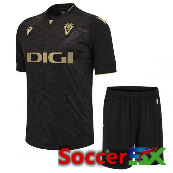 Cadiz CF Kids Soccer Jersey Away Black 2023/2024