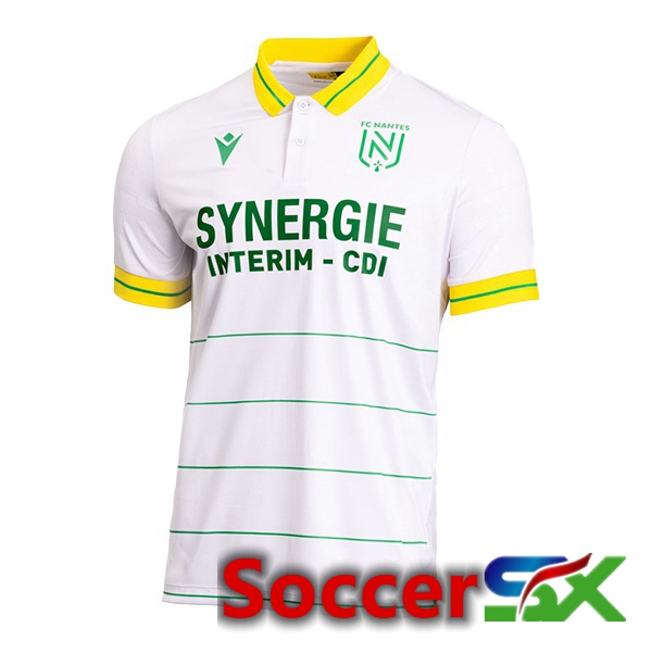 FC Nantes Soccer Jersey Away White 2023/2024