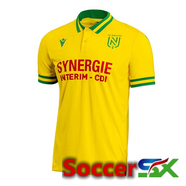 FC Nantes Soccer Jersey Home Yellow 2023/2024