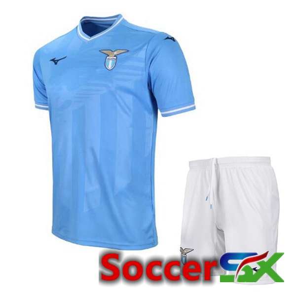 SS Lazio Kids Soccer Jersey Home Blue 2023/2024