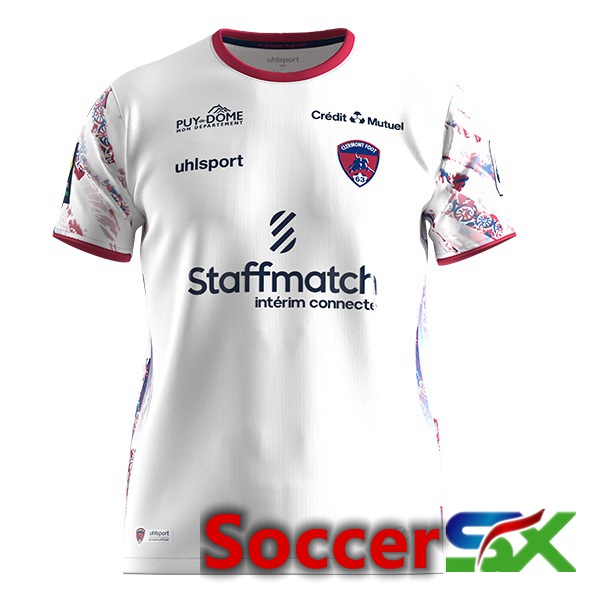 Clermont Foot 63 Soccer Jersey Away White 2023/2024
