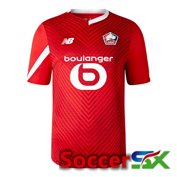 Lille OSC Soccer Jersey Home Red 2023/2024