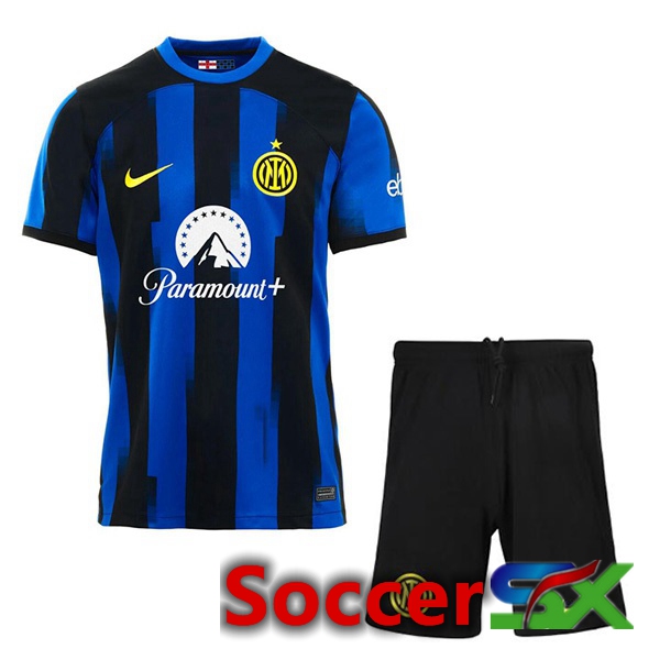 Inter Milan Kids Soccer Jersey Home Blue 2023/2024