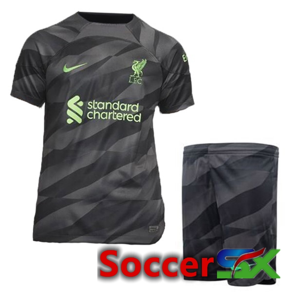 FC Liverpool Kids Soccer Jersey Goalkeeper Black 2023/2024