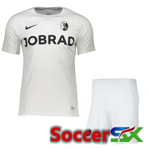 SC Fribourg Kids Soccer Jersey Third White 2023/2024