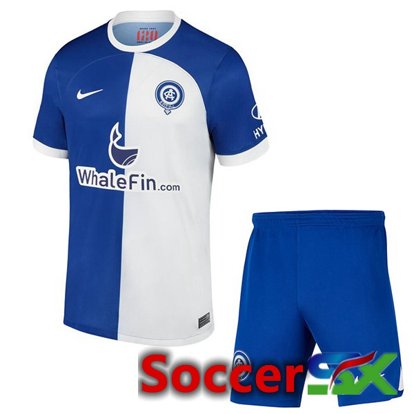 Atletico Madrid Kids Soccer Jersey Away Blue 2023/2024