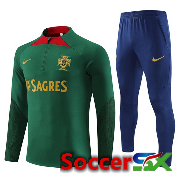 Portugal Training Tracksuit Suit Green 2023/2024