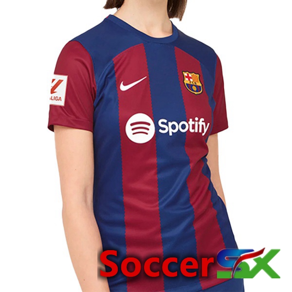 FC Barcelona Womens Soccer Jersey Home Blue Red 2023/2024