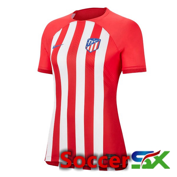 Atletico Madrid Womens Soccer Jersey Home Red 2023/2024